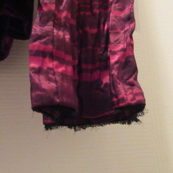 ALBERTO MAKALI Vintage Top Jacket Blouse Ruffles Crinkle 90s Unicorn Label Large - Picture 14 of 14